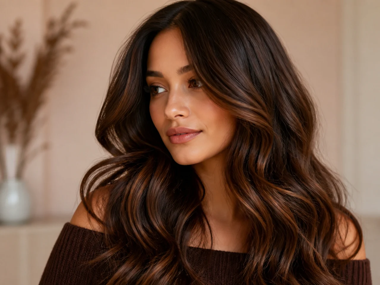 31. Chocolate Brown with Cinnamon Tones