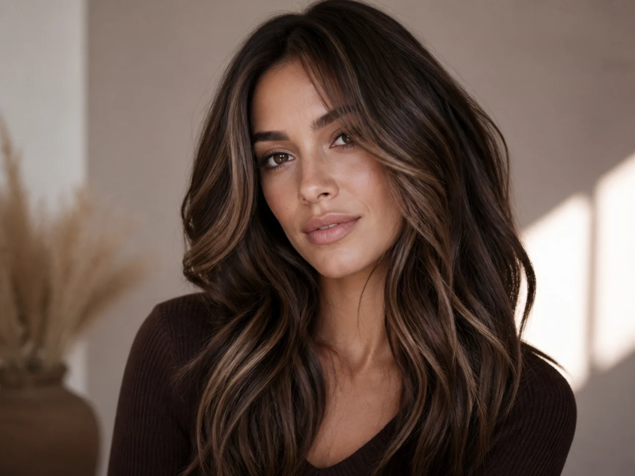 40. Chocolate Brown with Light Face Highlights
