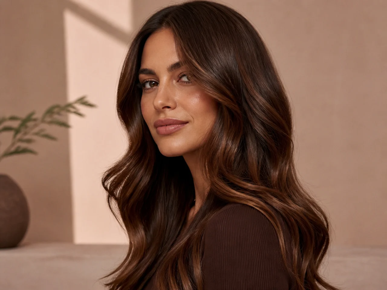 44. Chocolate Brown with Light Copper Hints
