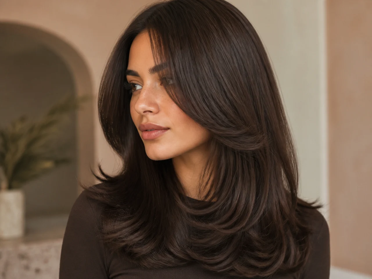 49. Chocolate Brown with Smooth Blowout