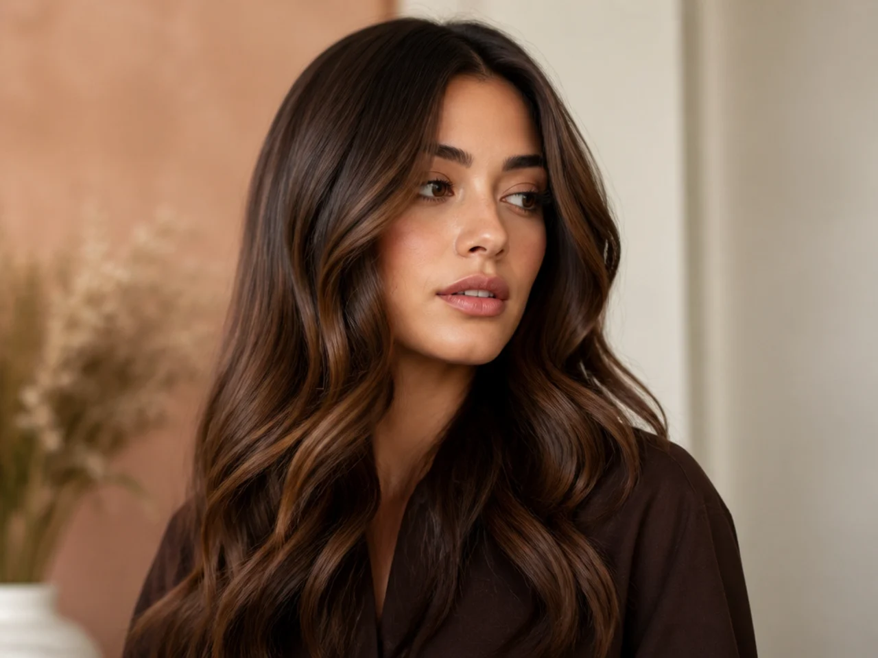 5. Chocolate Brown Balayage