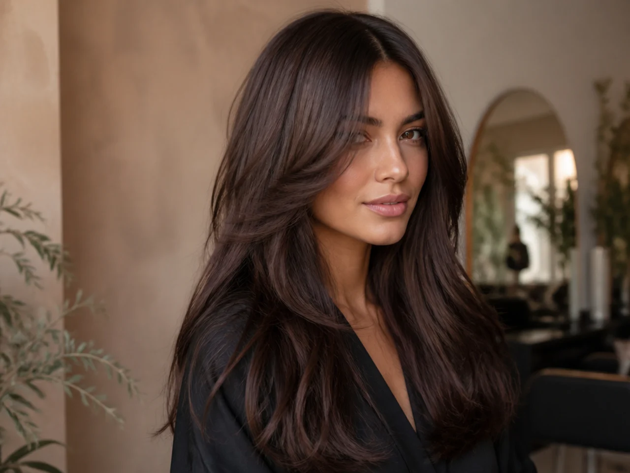 7. Cool Chocolate Brown Hair