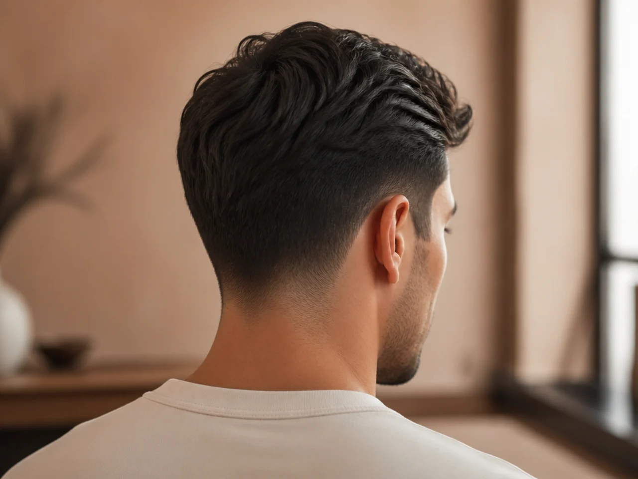 A classic cut finished with matte cream