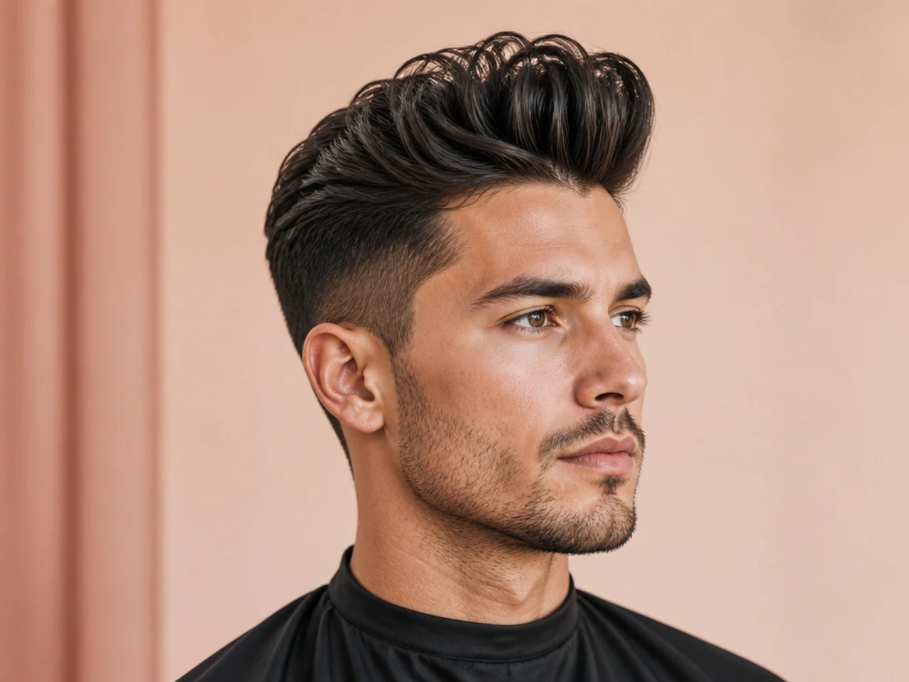 Classic quiff hairstyle with volume at the front