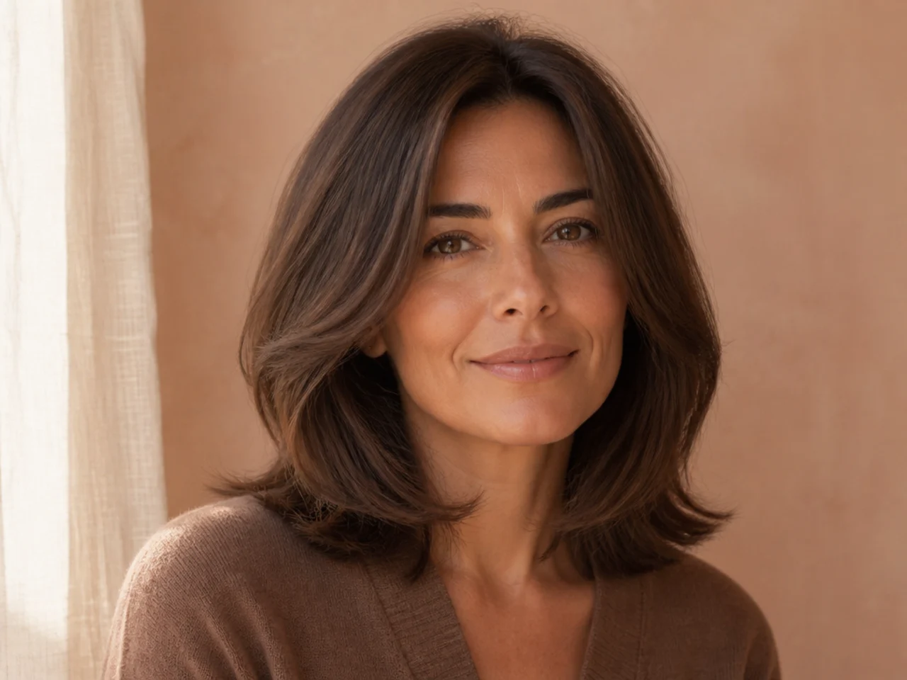 A soft shoulder-length cut