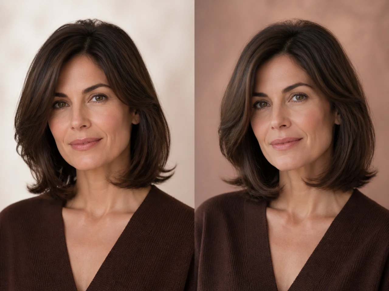 The same cut photographed fresh and eight weeks later