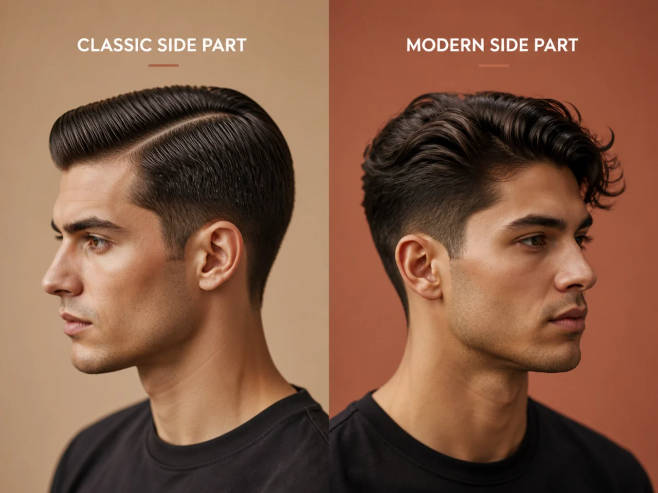 Classic Side Part vs Modern Side Part