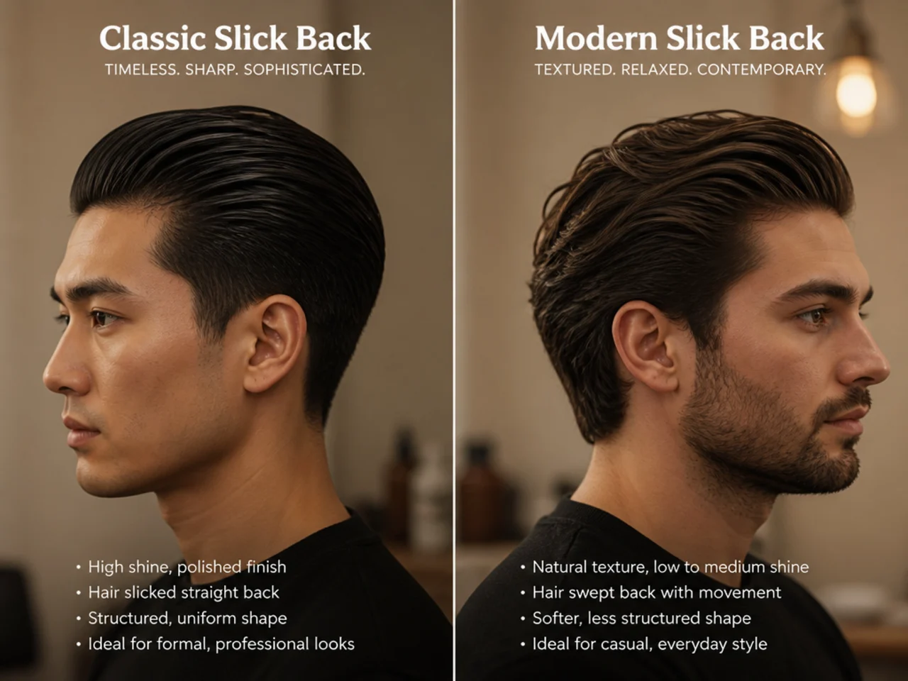 Classic Slick Back vs Modern Slick Back