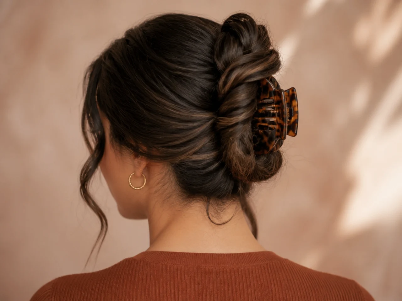 A rope twist folded and clipped