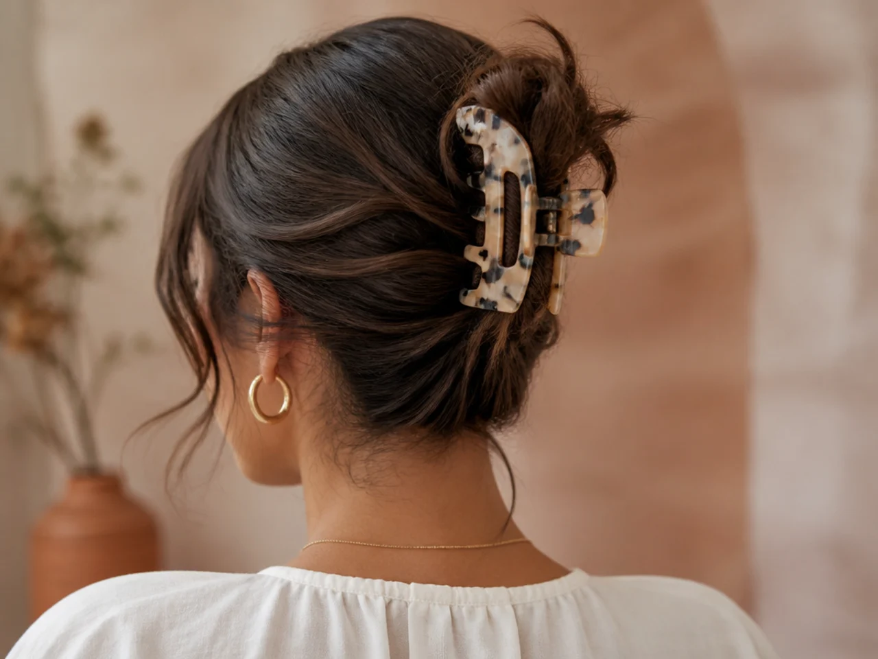 A growing-out cut managed with a clip