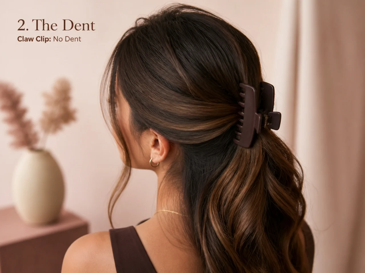 Hair released from a claw clip with no dent