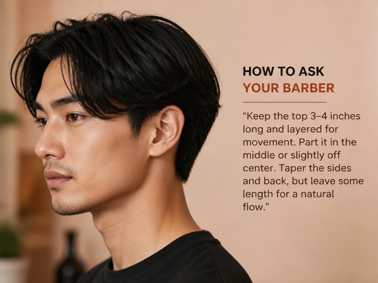 Barber and client at the chair discussing a clean haircut with a phone reference photo