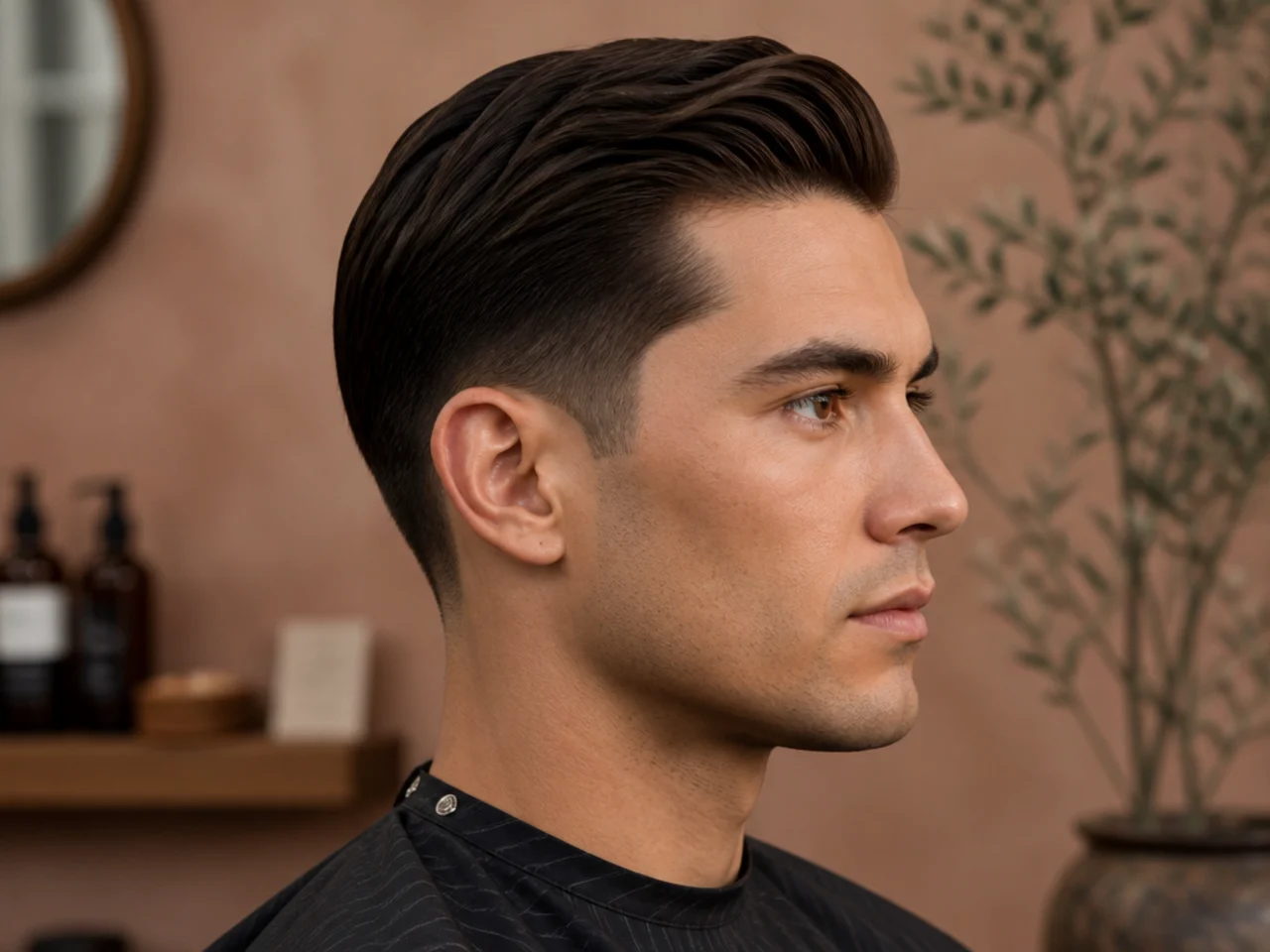 Grid of twenty men's clean haircut variations from side part to sculpted comb-over
