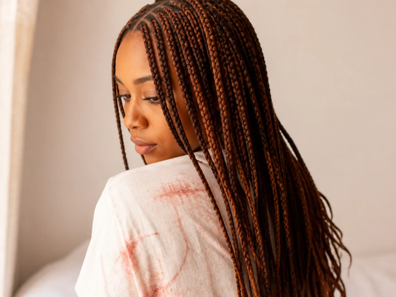 Colour bleeding from braids onto light fabric