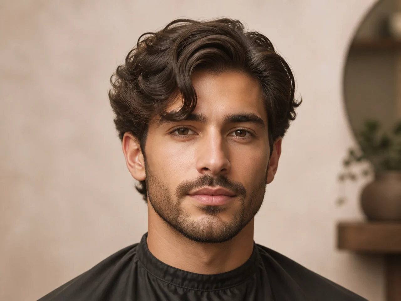 Dramatic comma with a bold defined front hook and heavy weight at the front layers