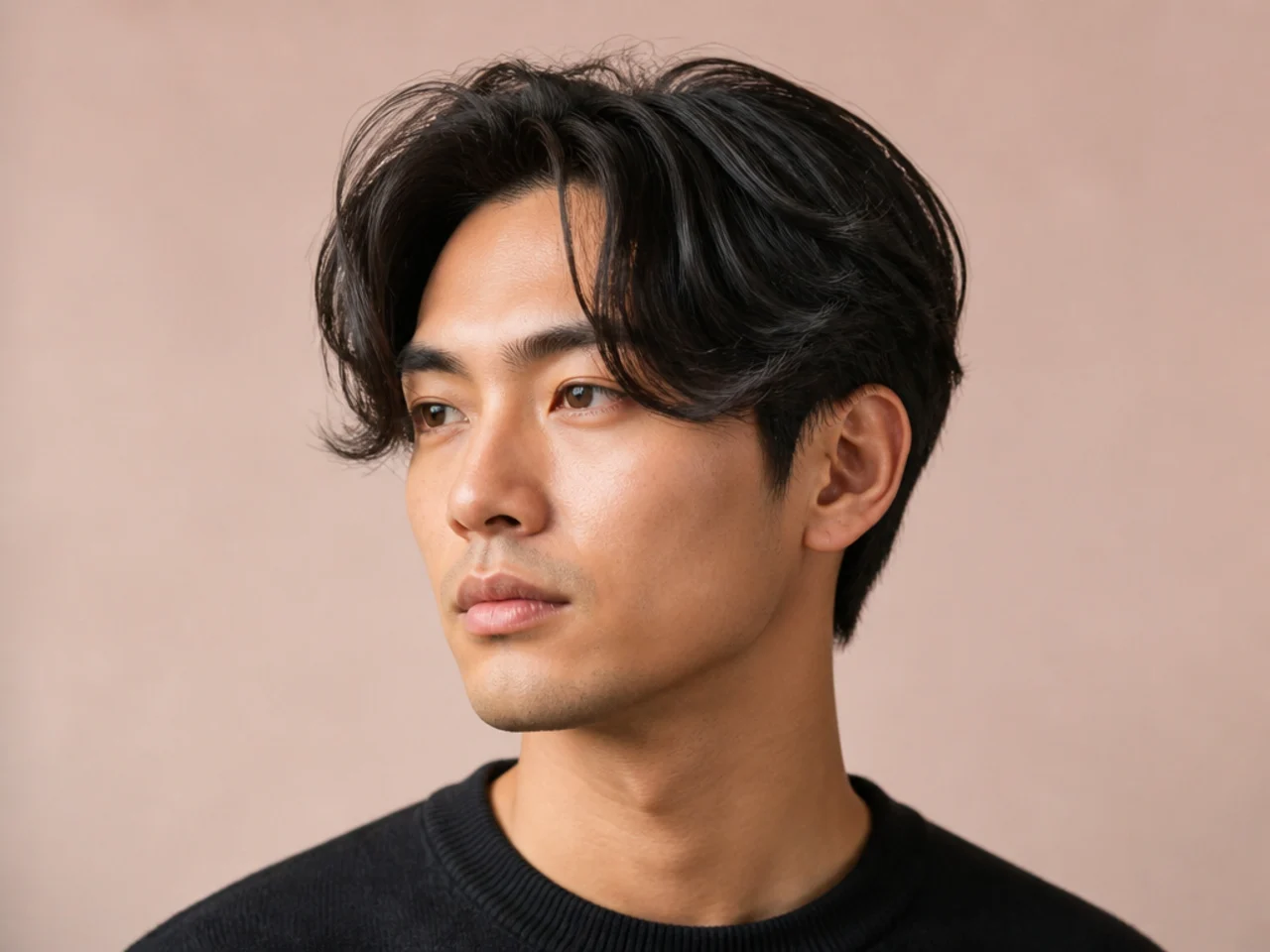 Comma Hair Middle Part