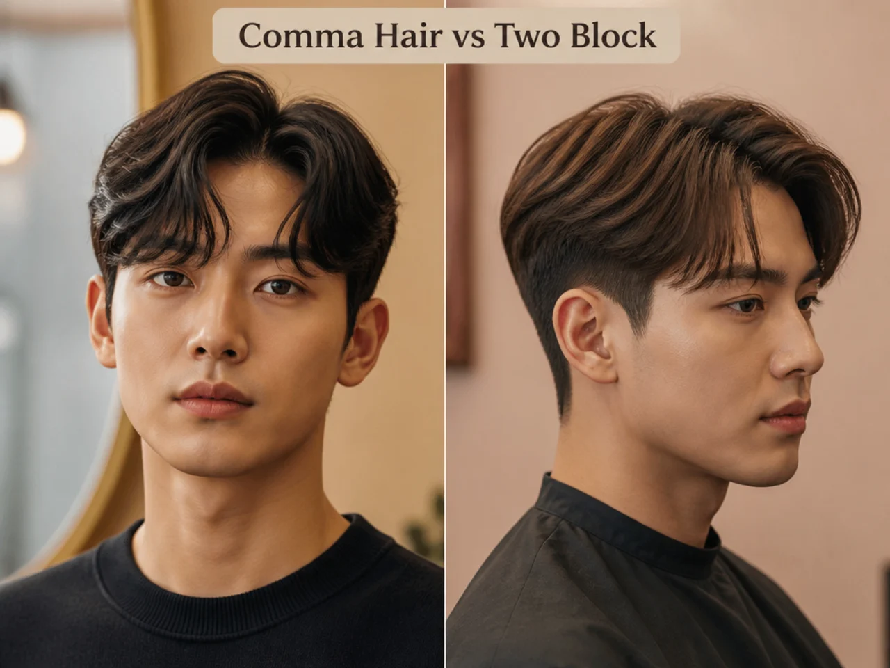 Comma Hair vs Two Block