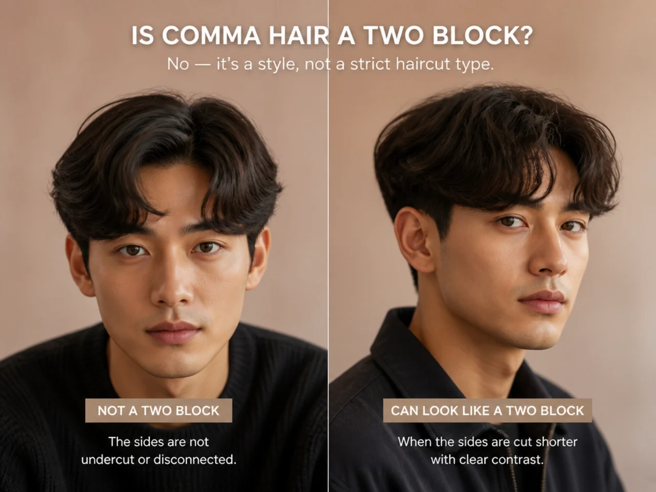 Is comma hair a two block?