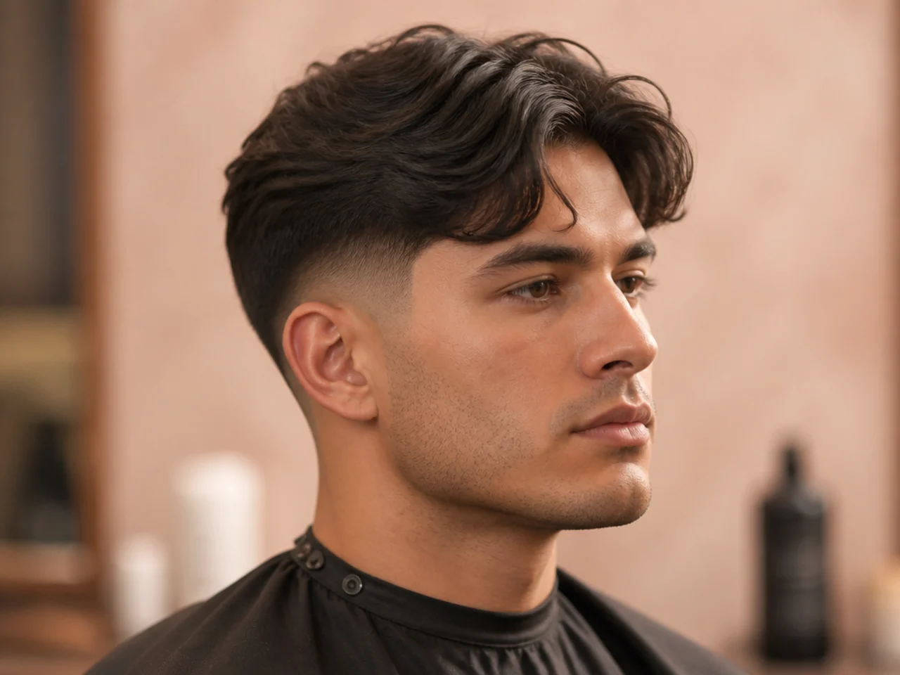 Low Fade Comma Hair