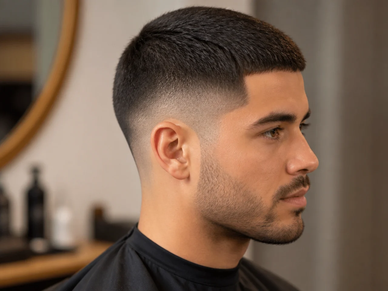 Crew Cut with Tapered Sides