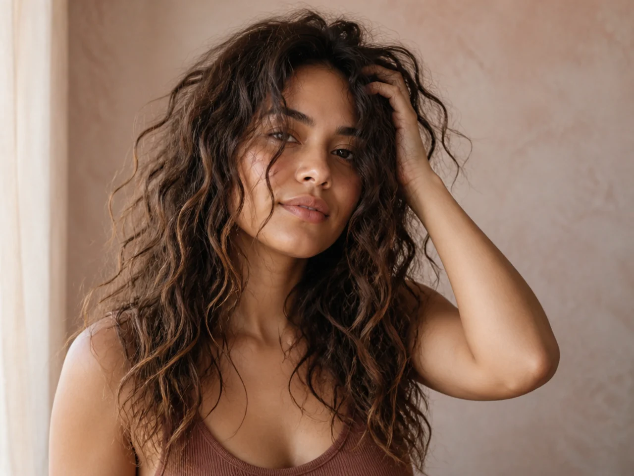 Undefined frizzy hair from repeated touching