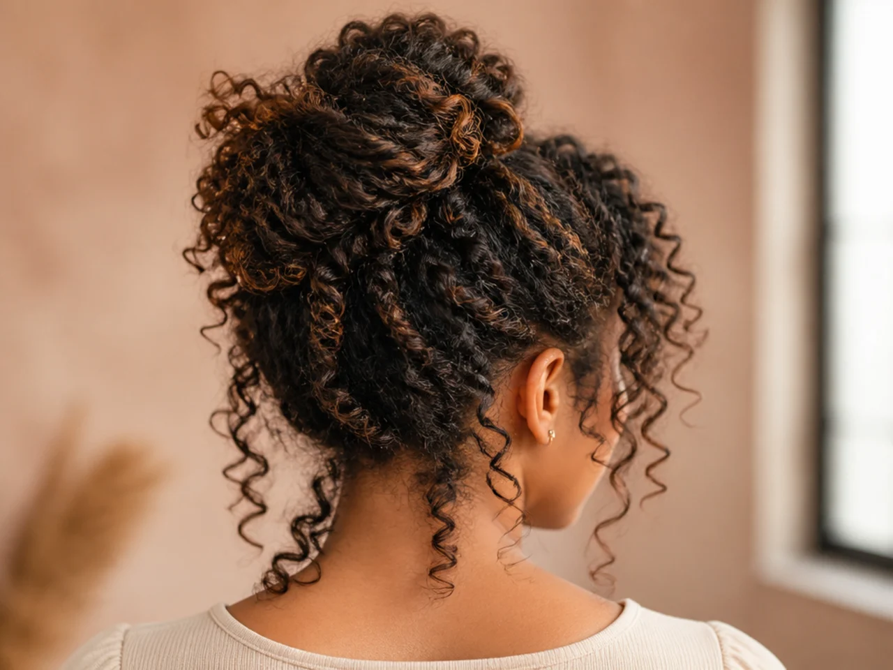 Curls released with the pattern intact