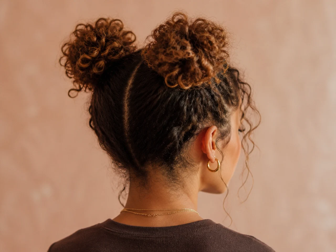 Two curly buns