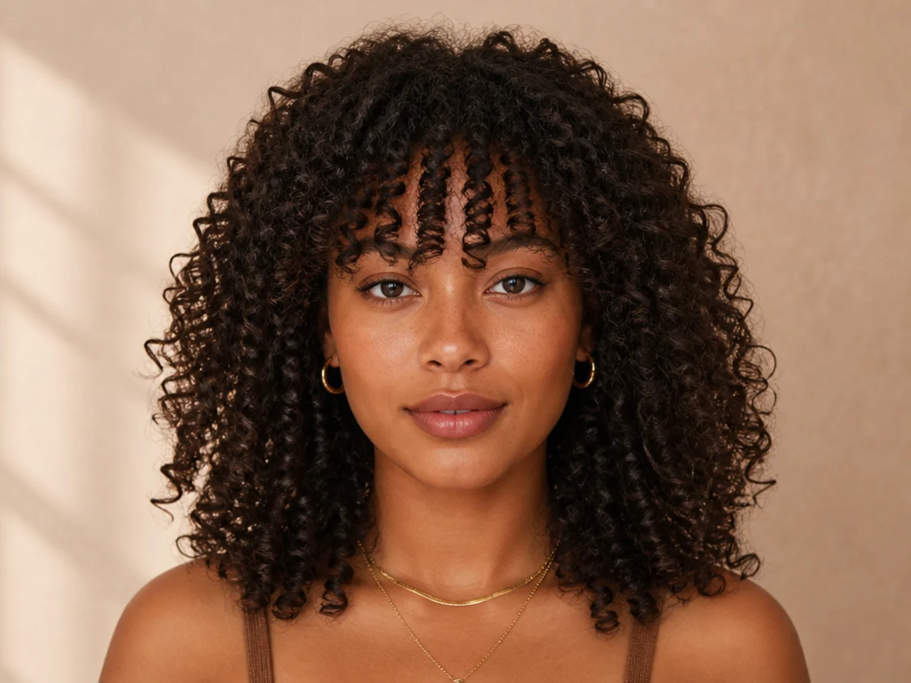 A shaped coily fringe