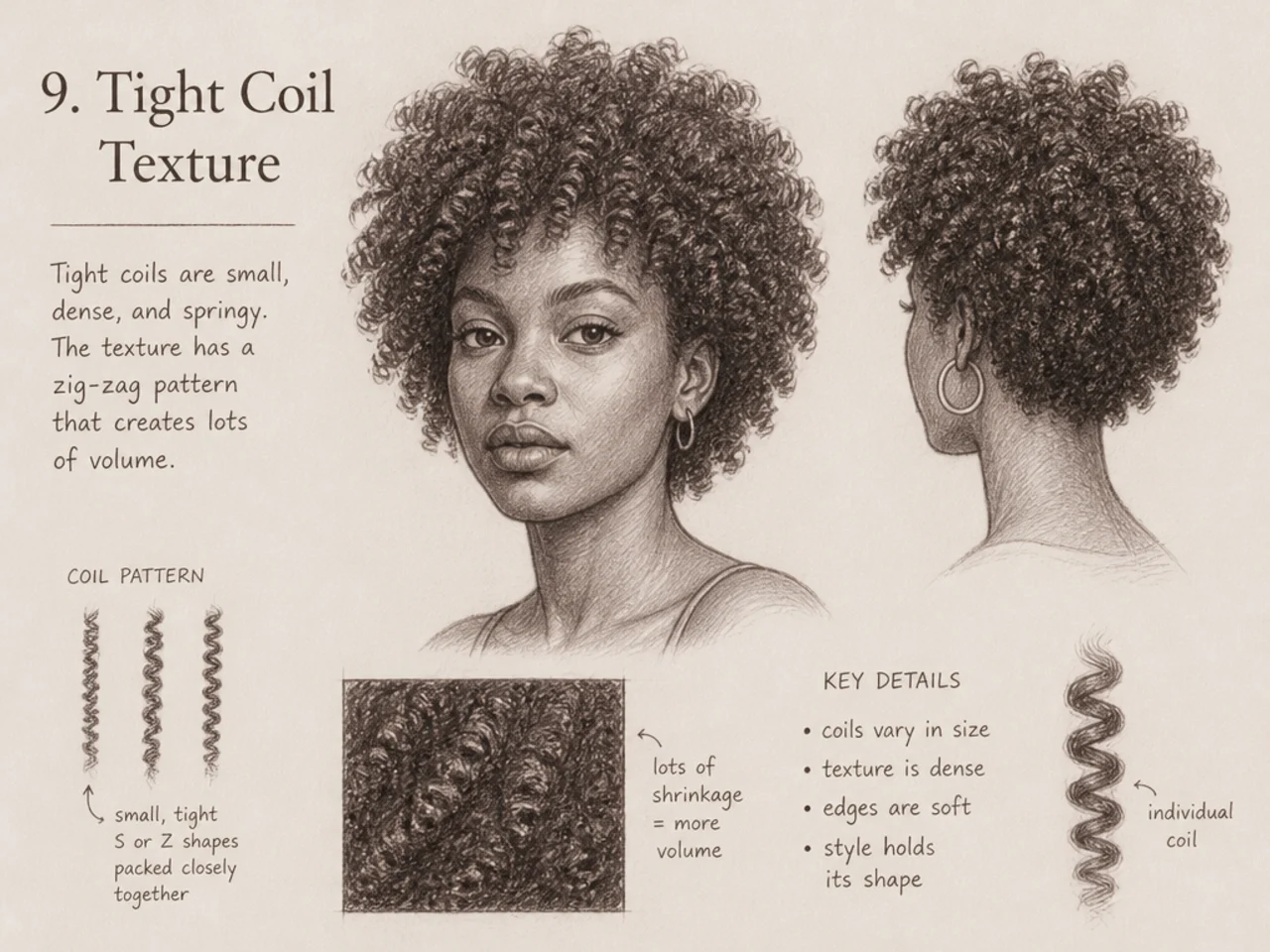 A tight coil texture reference