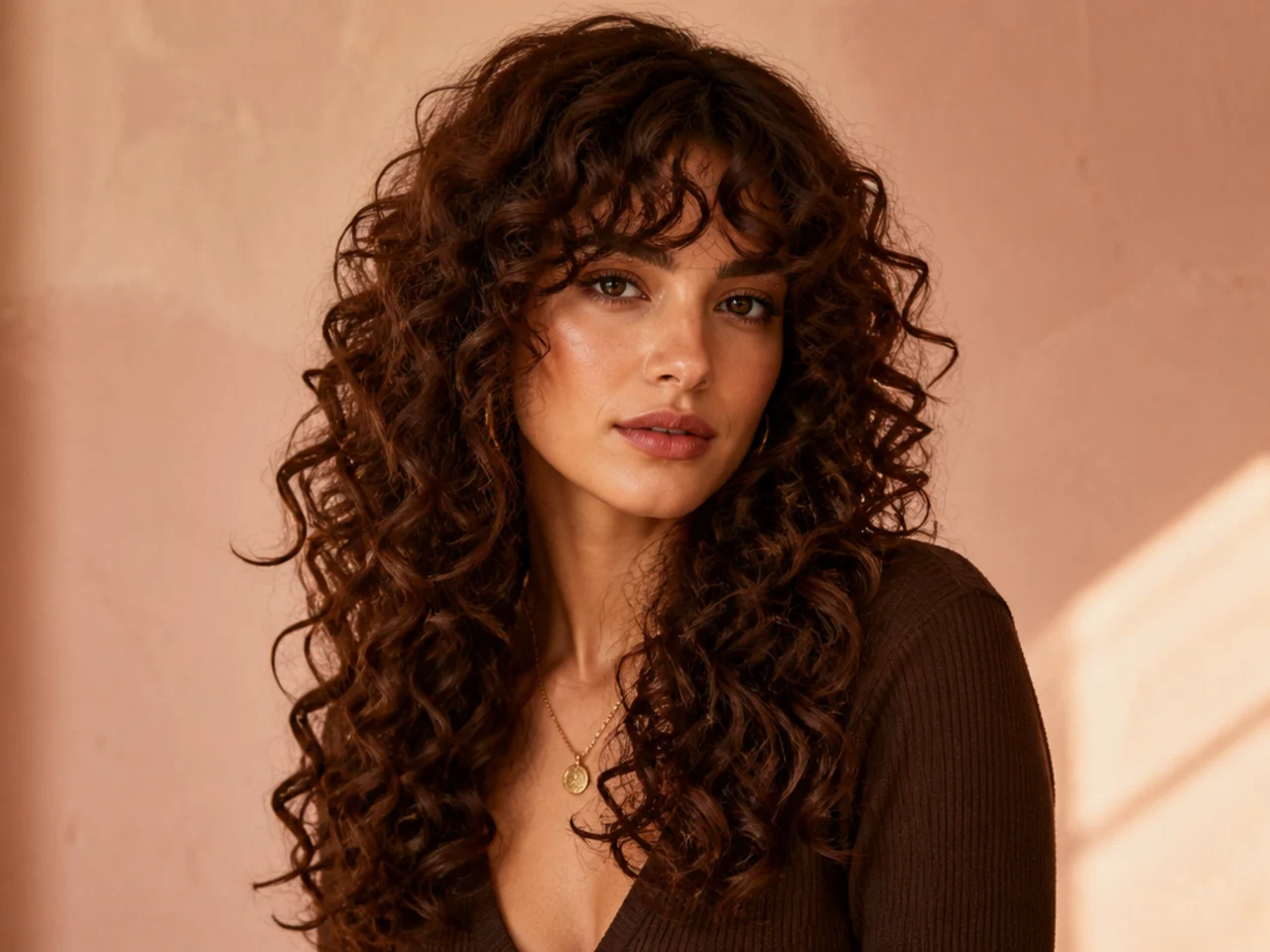 Long Curls With Bangs
