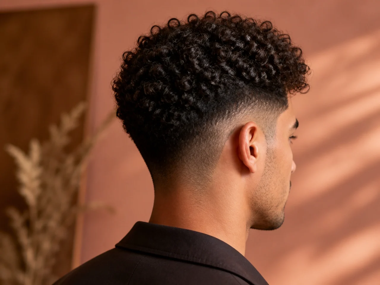 A man with tightly coiled hair and an undercut