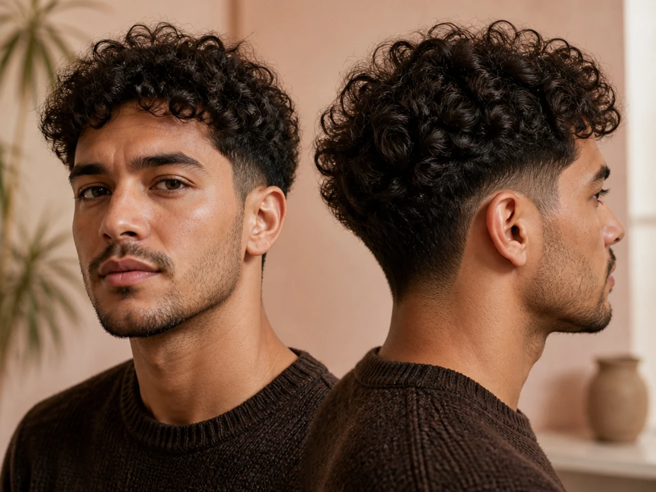 A man with looser day-three curls