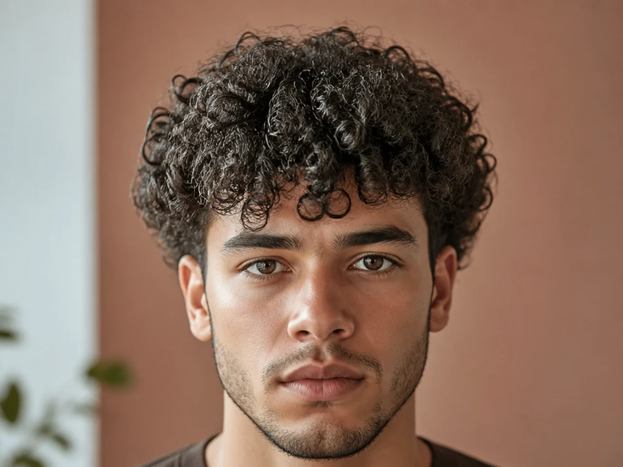 Product build-up dulling a man's curls