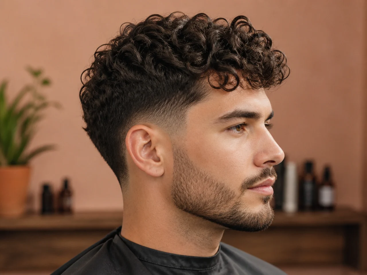 Grid of twenty curly haircut ideas for men across curl types and face shapes