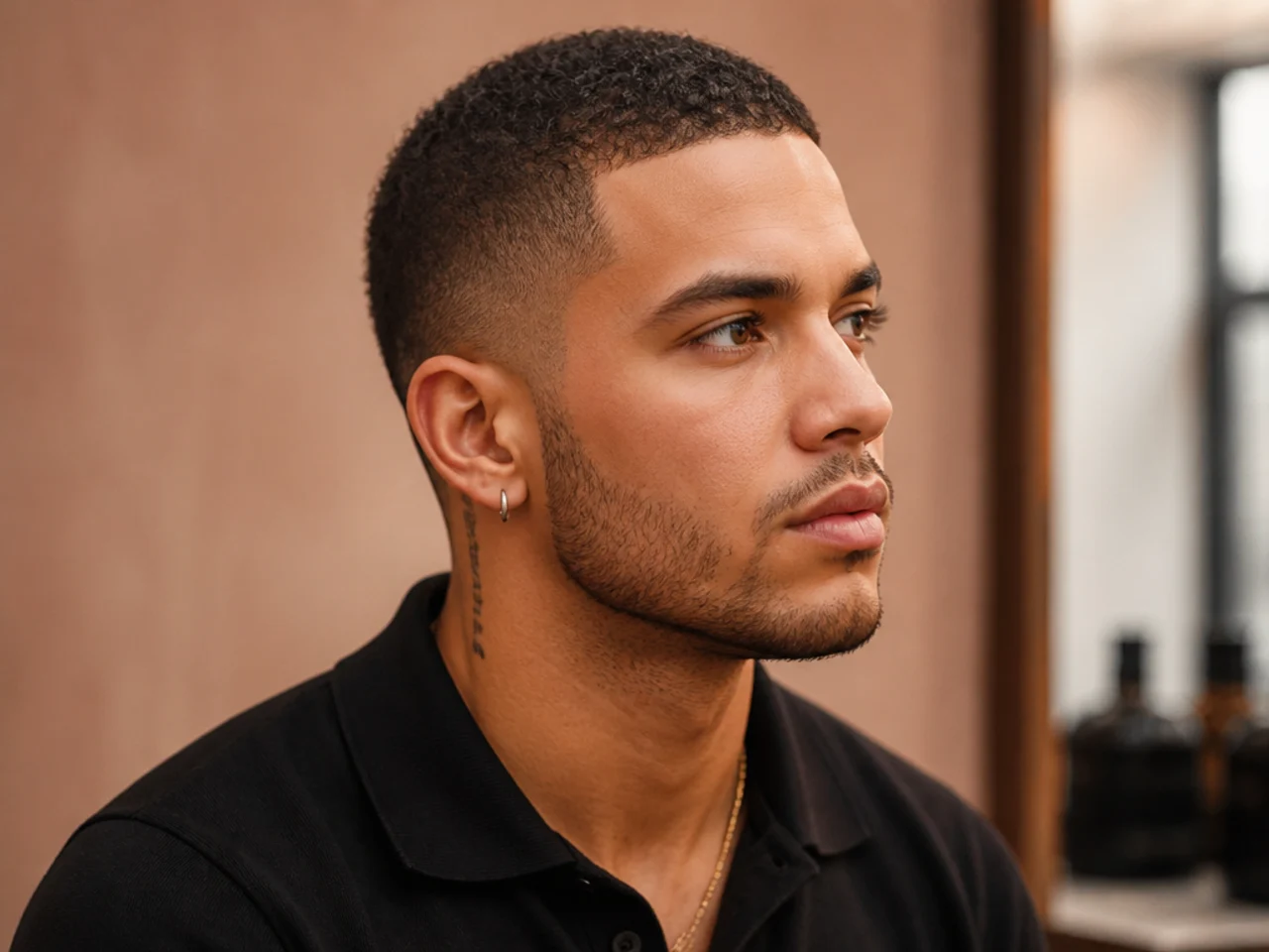 Curly Buzz Cut