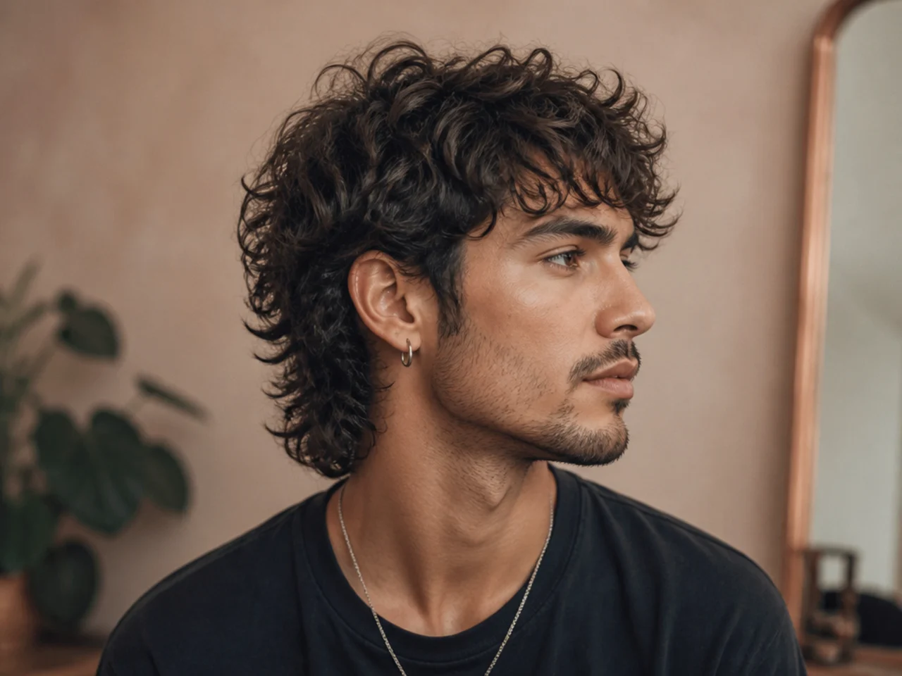 Curly Wolf Cut
