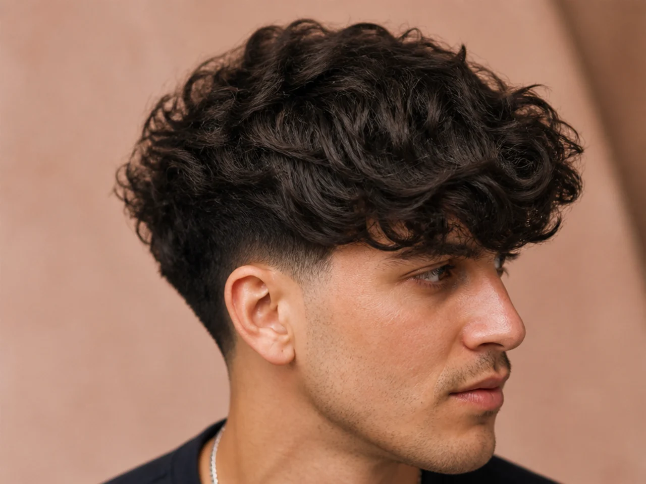 Heavy Wavy Fringe with Taper Fade