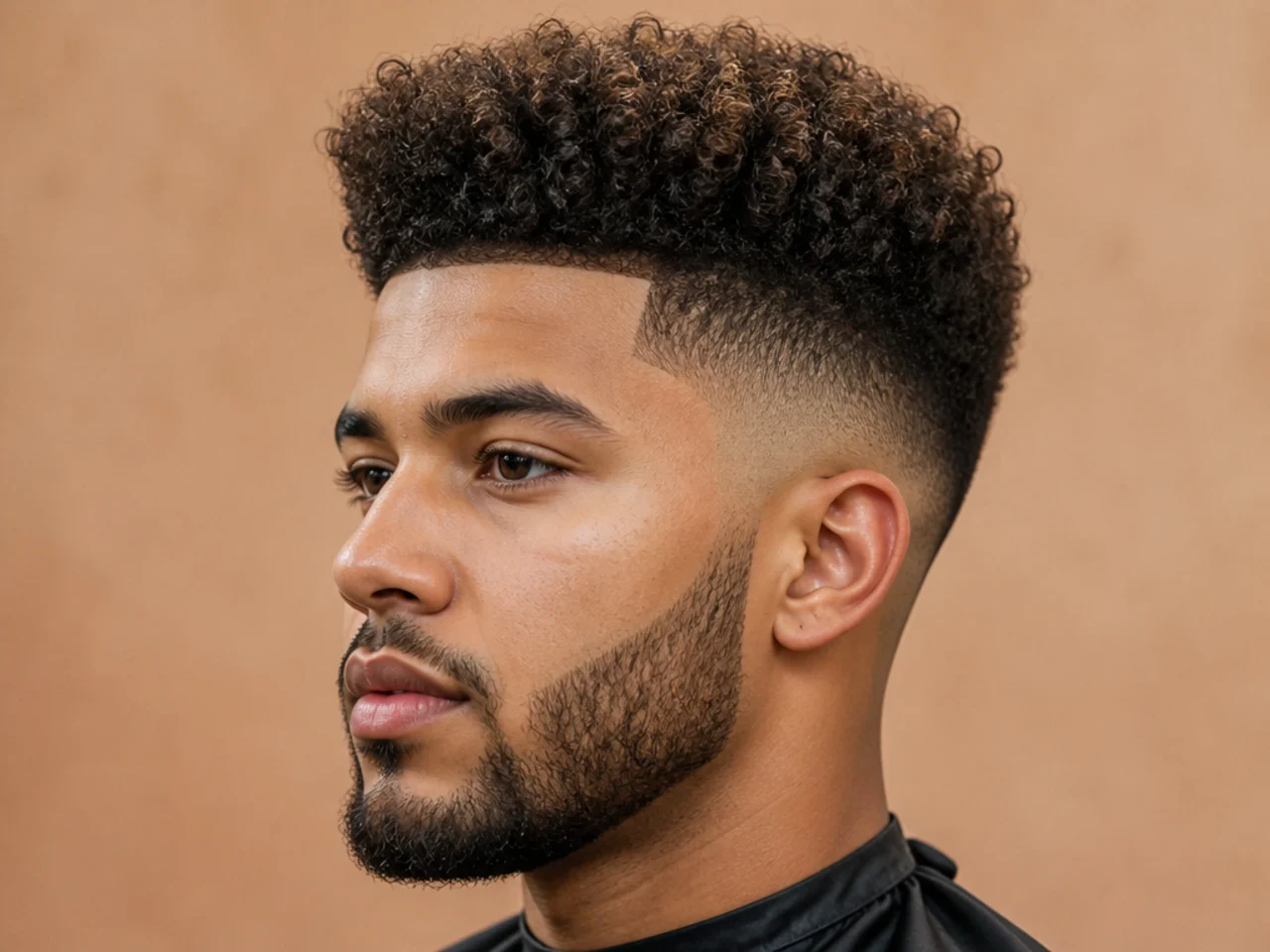 High Top Fade With Curlsf