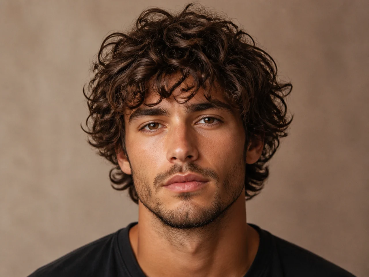 Medium Messy Curls