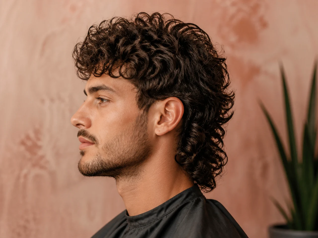 Modern Curly Mullet