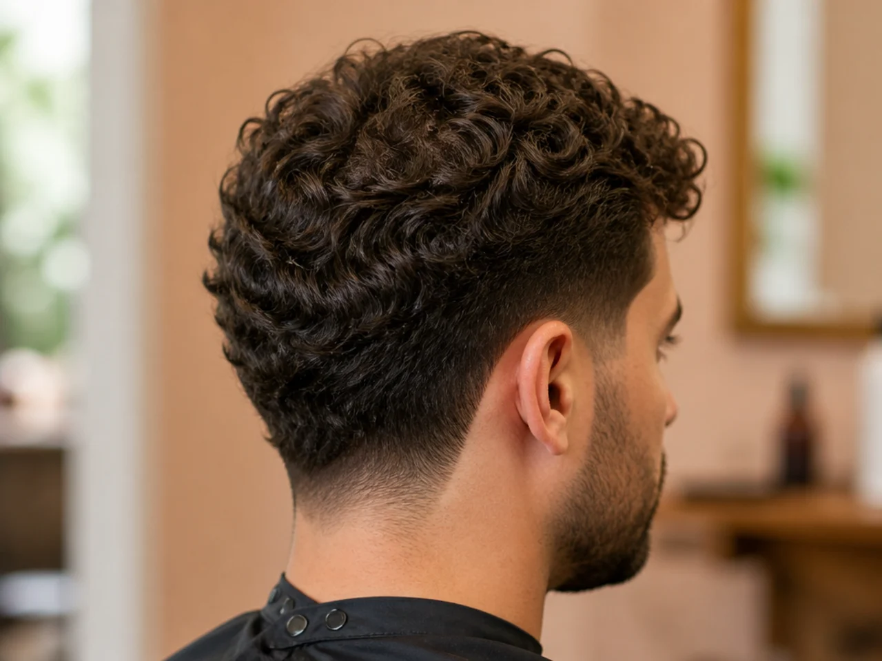 A curly cut that came out too short to part