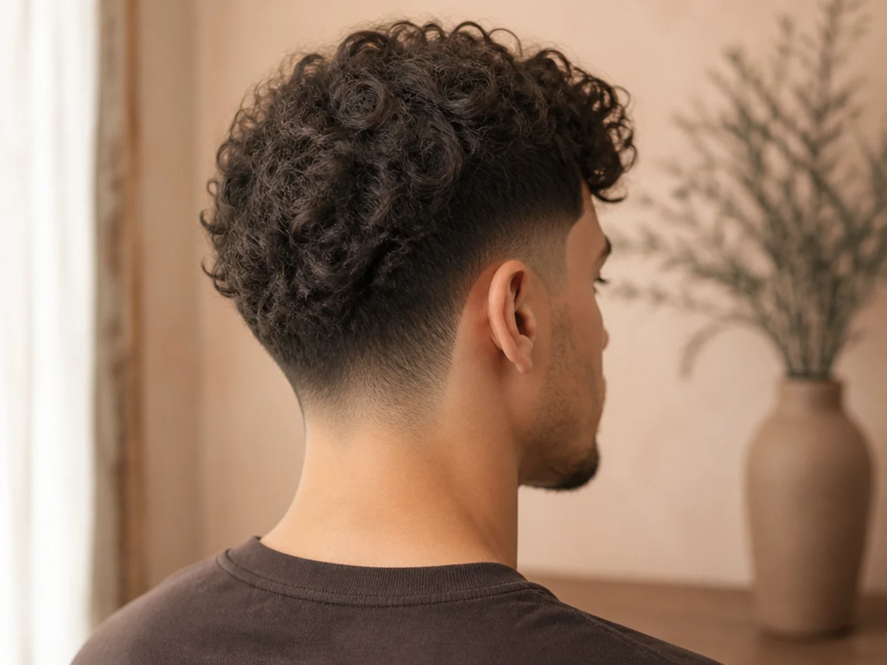 A curly haircut at week six