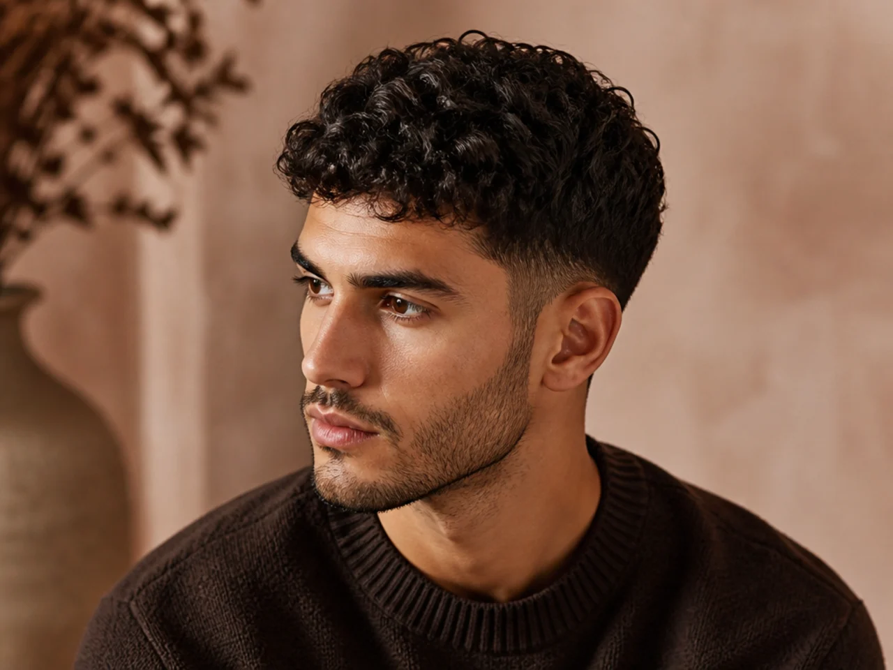 A short curly crop