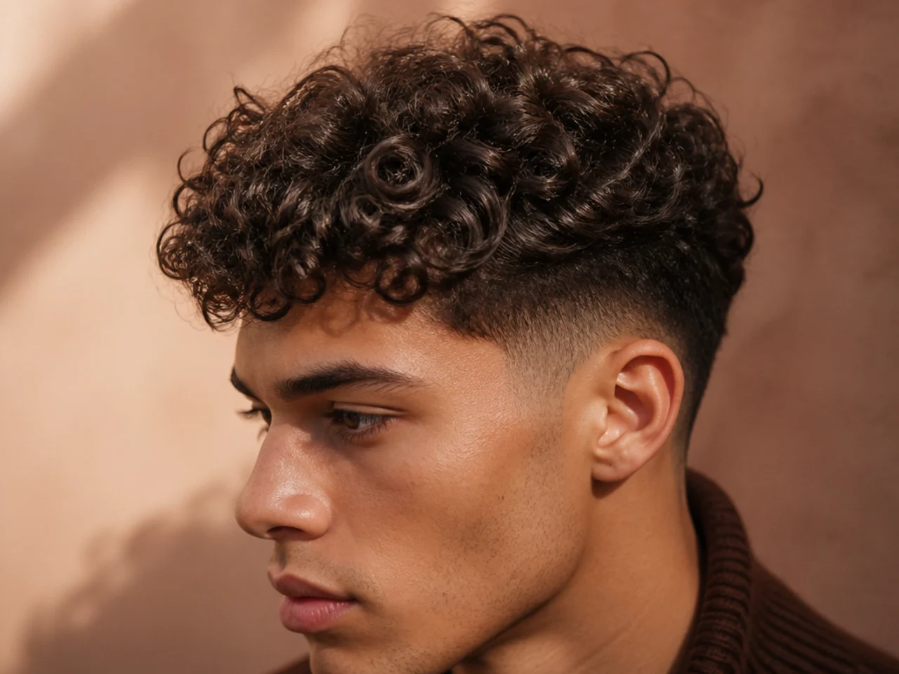 A man with softened day-three hair