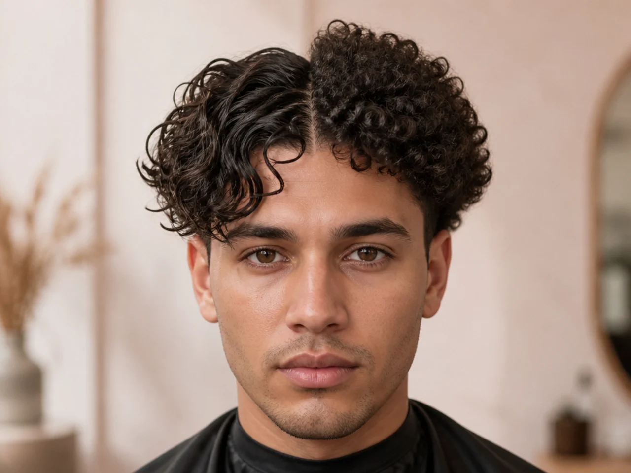 Wet and dry lengths compared on wavy and curly hair