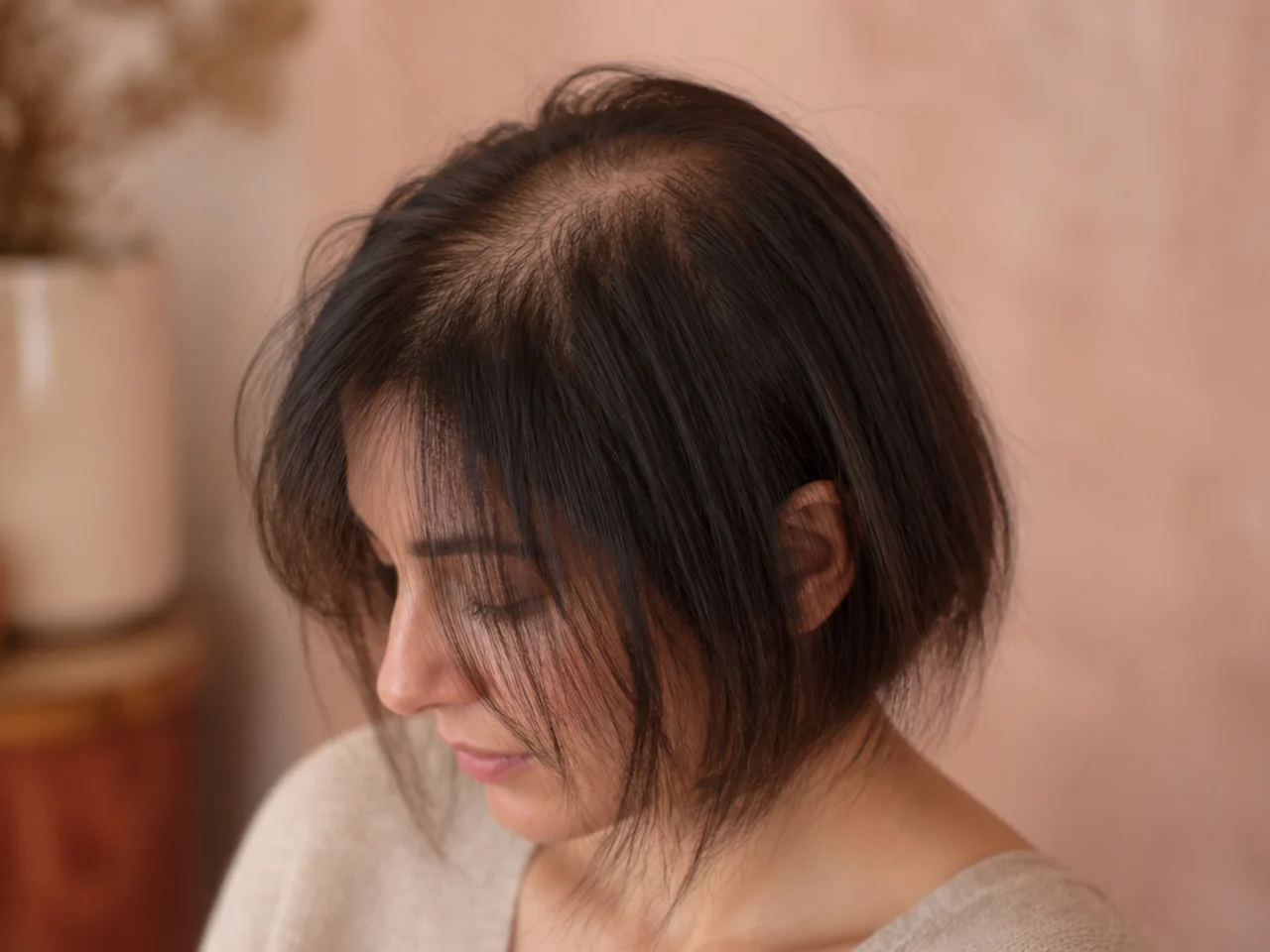 An over thinned bob with wispy see through ends and a sparse crown