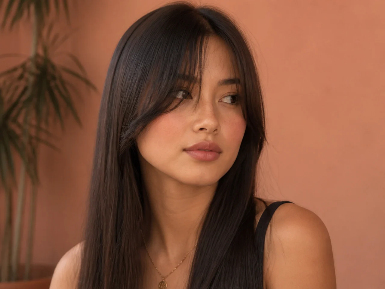 20 Curtain Bangs That Flatter Long Round Faces