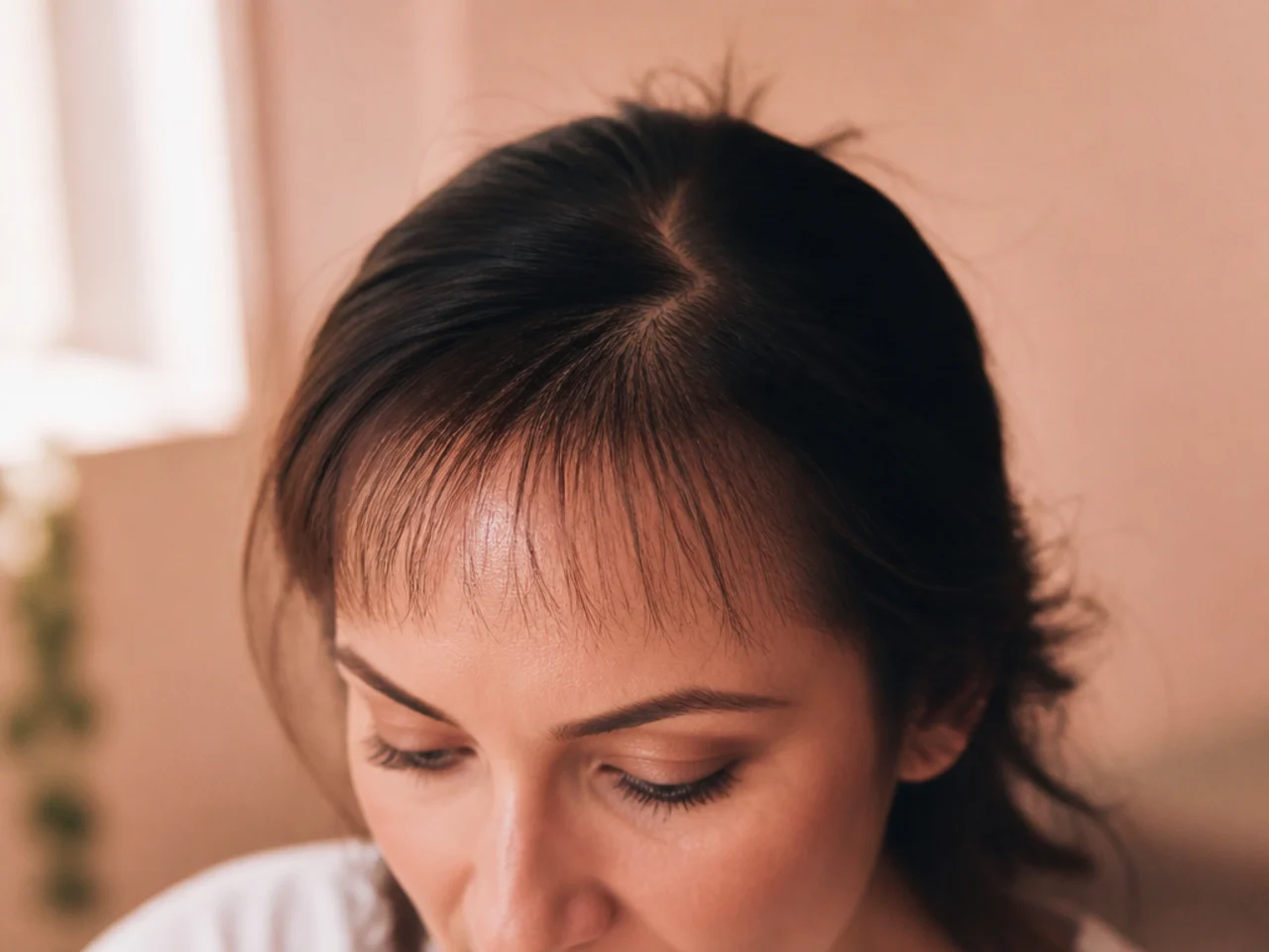 An over thinned fringe with short stubs standing up through it