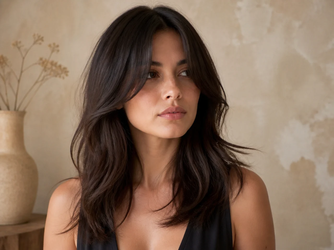 25 Curtain Bangs That Flatter Round Face Shapes