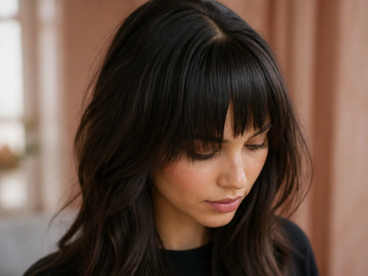 A fringe cut from too narrow a section sitting as an isolated tuft with a visible step
